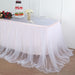Dual Layer Tulle with Satin Table Skirt
