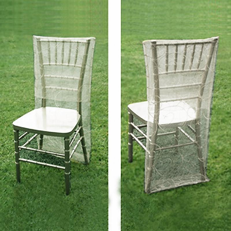 Embroidered Chair Slipcover