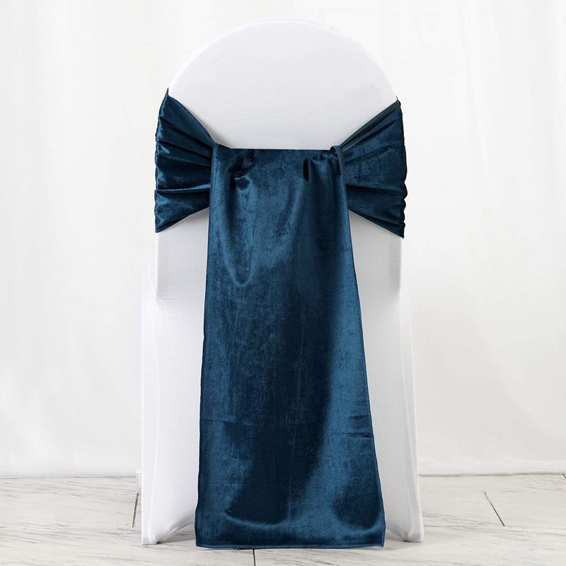Extra Wide Premium Velvet Chair Sashes Wedding Decorations
