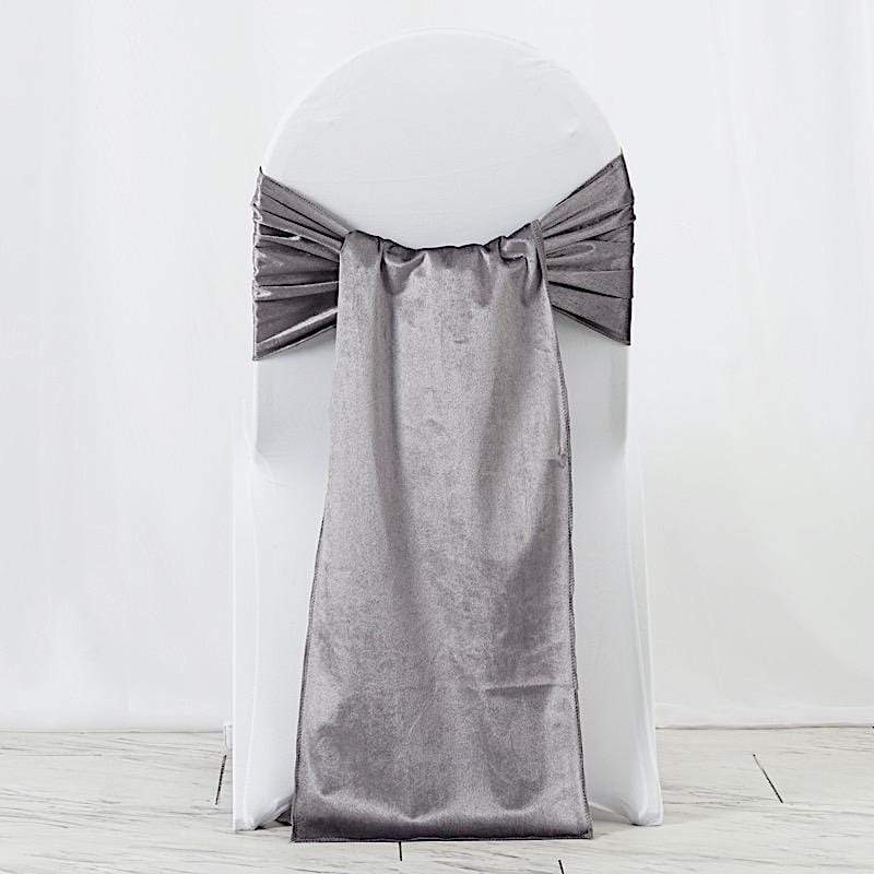 Extra Wide Premium Velvet Chair Sashes Wedding Decorations