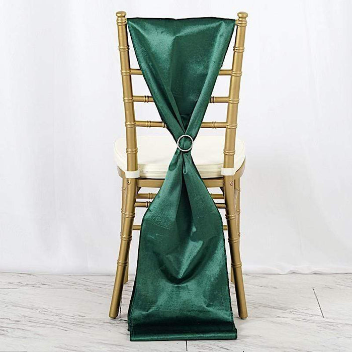 Extra Wide Premium Velvet Chair Sashes Wedding Decorations RUN_VEL_036