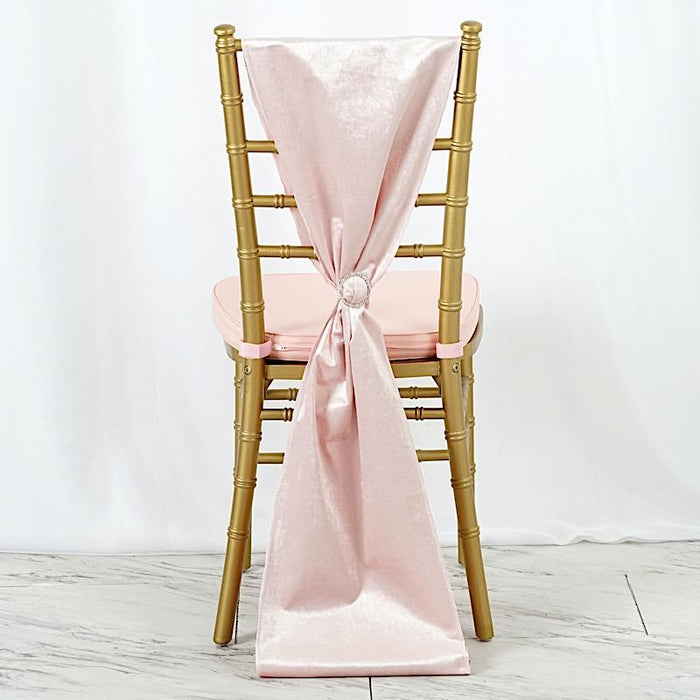 Extra Wide Premium Velvet Chair Sashes Wedding Decorations RUN_VEL_046