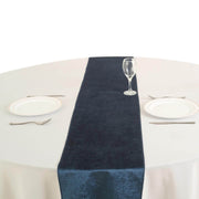 Extra Wide Premium Velvet Chair Sashes Wedding Decorations RUN_VEL_NAVY