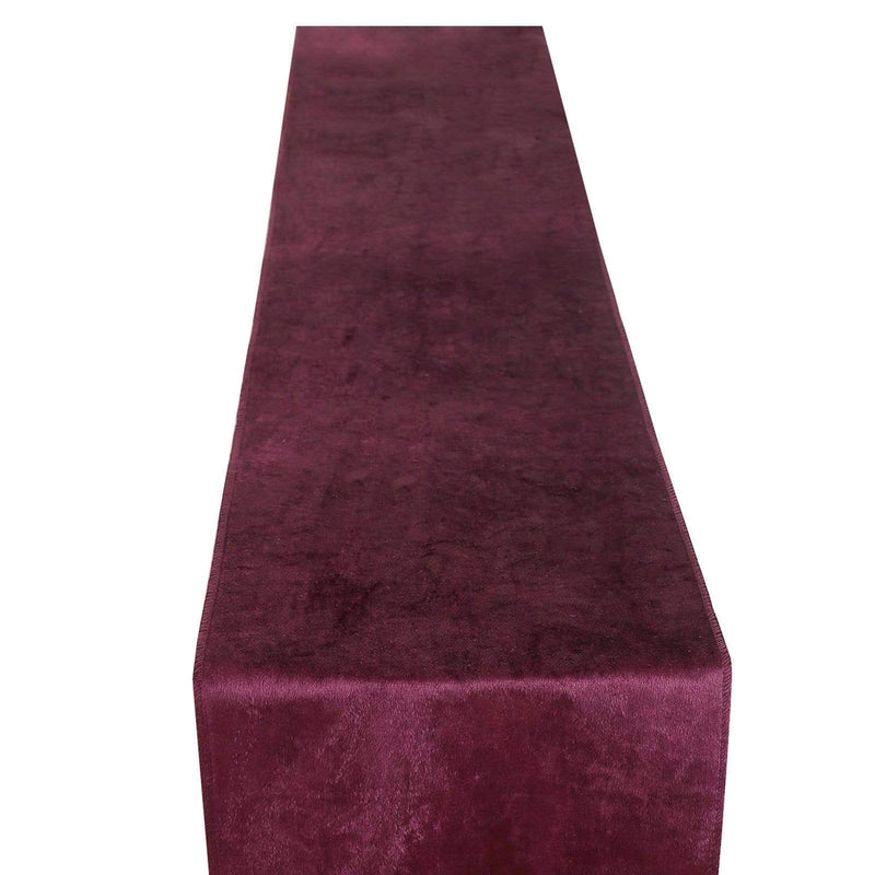 Extra Wide Premium Velvet Chair Sashes Wedding Decorations RUN_VEL_PURP