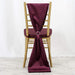 Extra Wide Premium Velvet Chair Sashes Wedding Decorations RUN_VEL_PURP