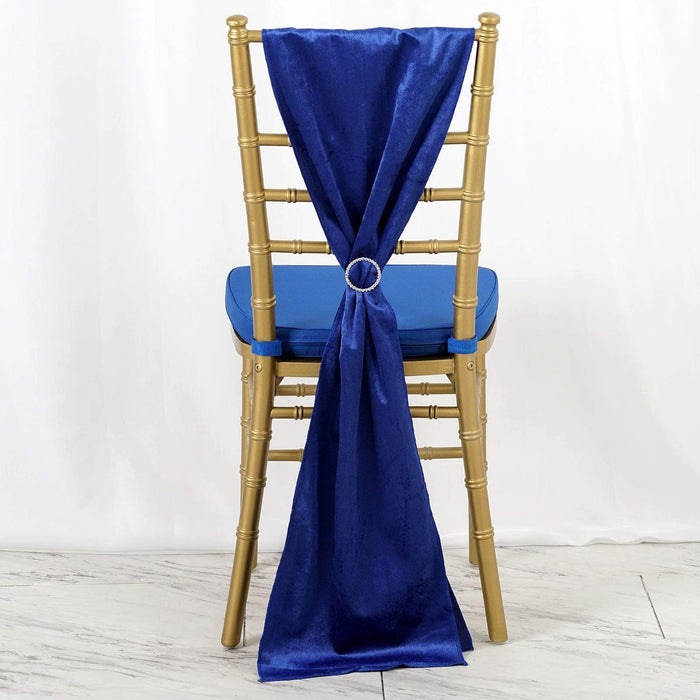 Extra Wide Premium Velvet Chair Sashes Wedding Decorations RUN_VEL_ROY