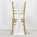 Extra Wide Premium Velvet Chair Sashes Wedding Decorations RUN_VEL_WHT