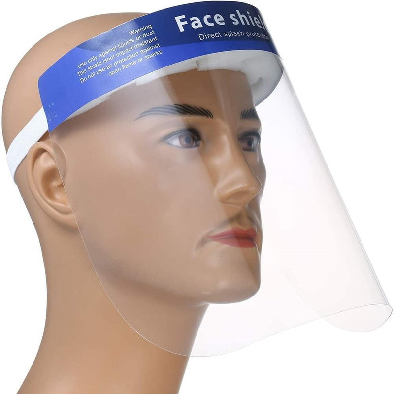 Face Shield Protective Covers with Elastic Band - Clear CARE_SHLD01