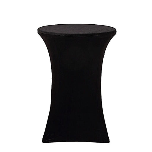 Fitted Cocktail Table Cover Premium Velvet Tablecloth TAB_COCK_VEL_BLK