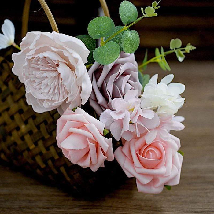 Foam Roses and Peonies with Assorted Silk Florals Artificial Flowers Box - Pink and Coral ARTI_FOAMMIX_03_PINK080