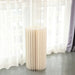 Folding DIY Accordion Pillar Cardboard Display Stand Pedestal Box - Ivory