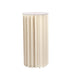 Folding DIY Accordion Pillar Cardboard Display Stand Pedestal Box - Ivory PROP_BOX_005_1224_IVR
