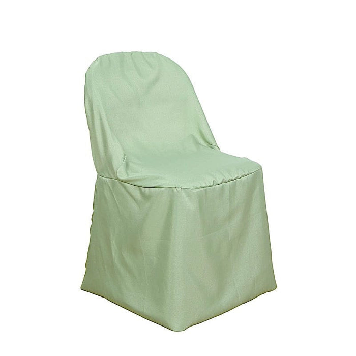 Folding Flat Chair Cover Wedding Party Decorations CHAIR_FOLD1_SAGE