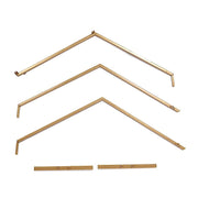 Geometric Metal Flower Frame Hexagon Table Wedding Arch Centerpiece - Gold