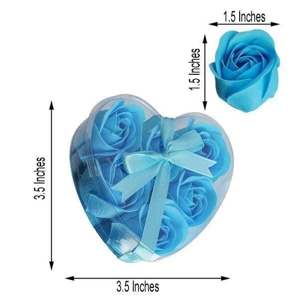 Gift Box with 6 Rose Soaps