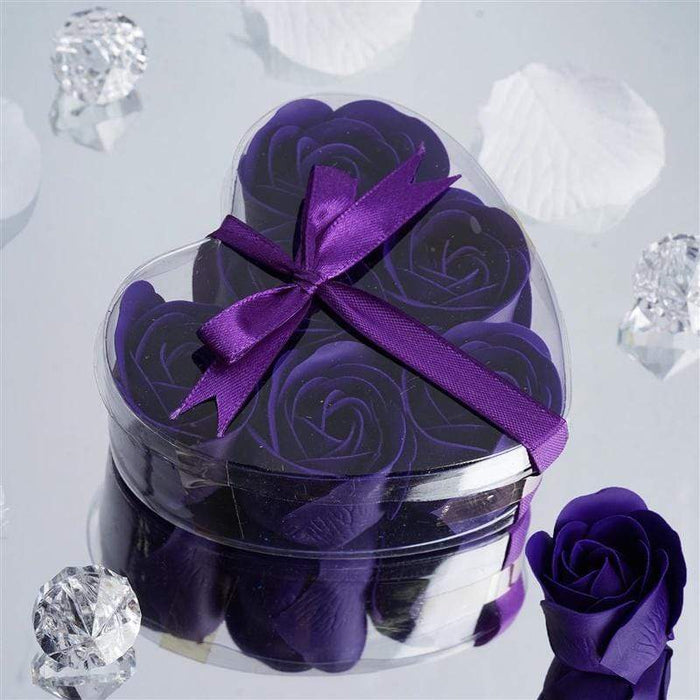 Gift Box with 6 Rose Soaps FAV_SOAP_PURP