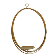 Globe Ring Candle Holder Hanging Metal Lantern