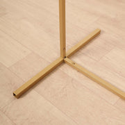 Half Moon Metal Floral Display Frame Wedding Arch Backdrop Stand - Gold