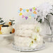 Happy Birthday Cake Topper Banner Set with Lavender Paper Straws - Assorted CAKE_TOP_005_PURP
