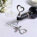 Heart Wine Bottle Stopper and Opener Gift Set Wedding Favor - Silver STOP_HRT01_SILV