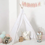 Kids Teepee Play Tent with Window Indoor Outdoor Playhouse - White FURN_TENT_TIPI01_WHT