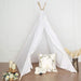 Kids Teepee Play Tent with Window Indoor Outdoor Playhouse - White FURN_TENT_TIPI01_WHT