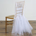 Lace with Tulle Tutu Chair Cover Wedding Decorations CHAIR_TUTU01_WHT