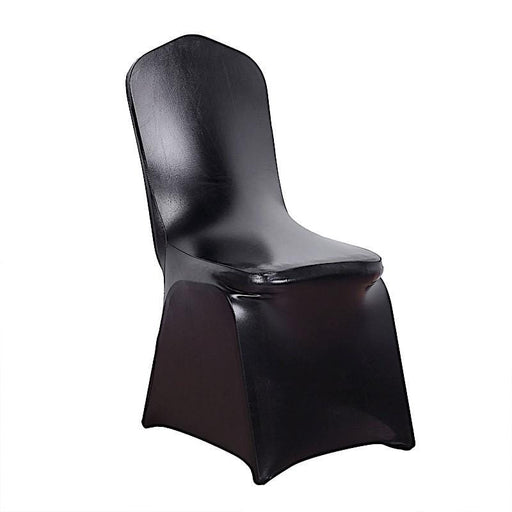 Lame Spandex Stretchable Chair Cover CHAIR_22_BLK