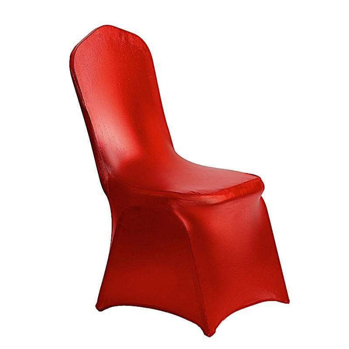 Lame Spandex Stretchable Chair Cover CHAIR_22_RED