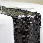 Large Payette Sequin Table Runner RUN_71_BLK
