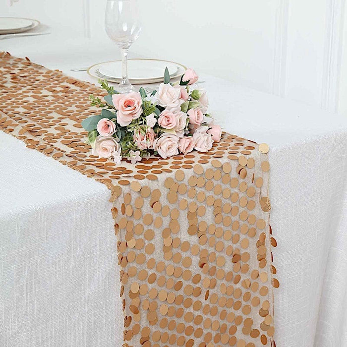 Large Payette Sequin Table Runner RUN_71_CHMPM
