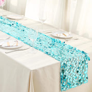 Large Payette Sequin Table Runner RUN_71_TURQ