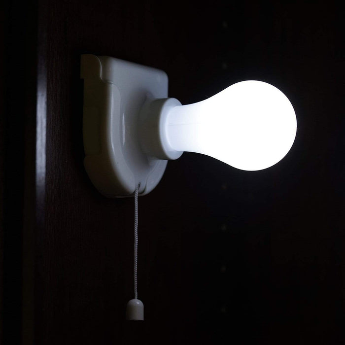 LED Bulb Battery Operated Light - White LED_BULD01_WHT