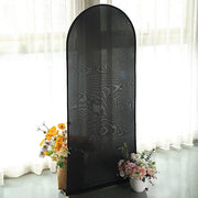 Matte Fitted Spandex Round Top Wedding Arch Backdrop Stand Cover