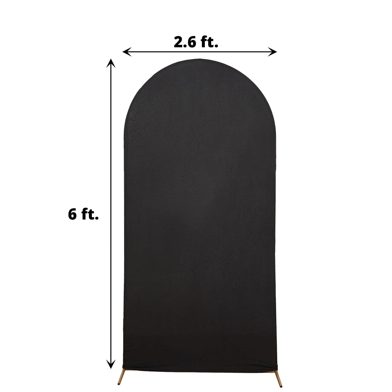 Matte Fitted Spandex Round Top Wedding Arch Backdrop Stand Cover