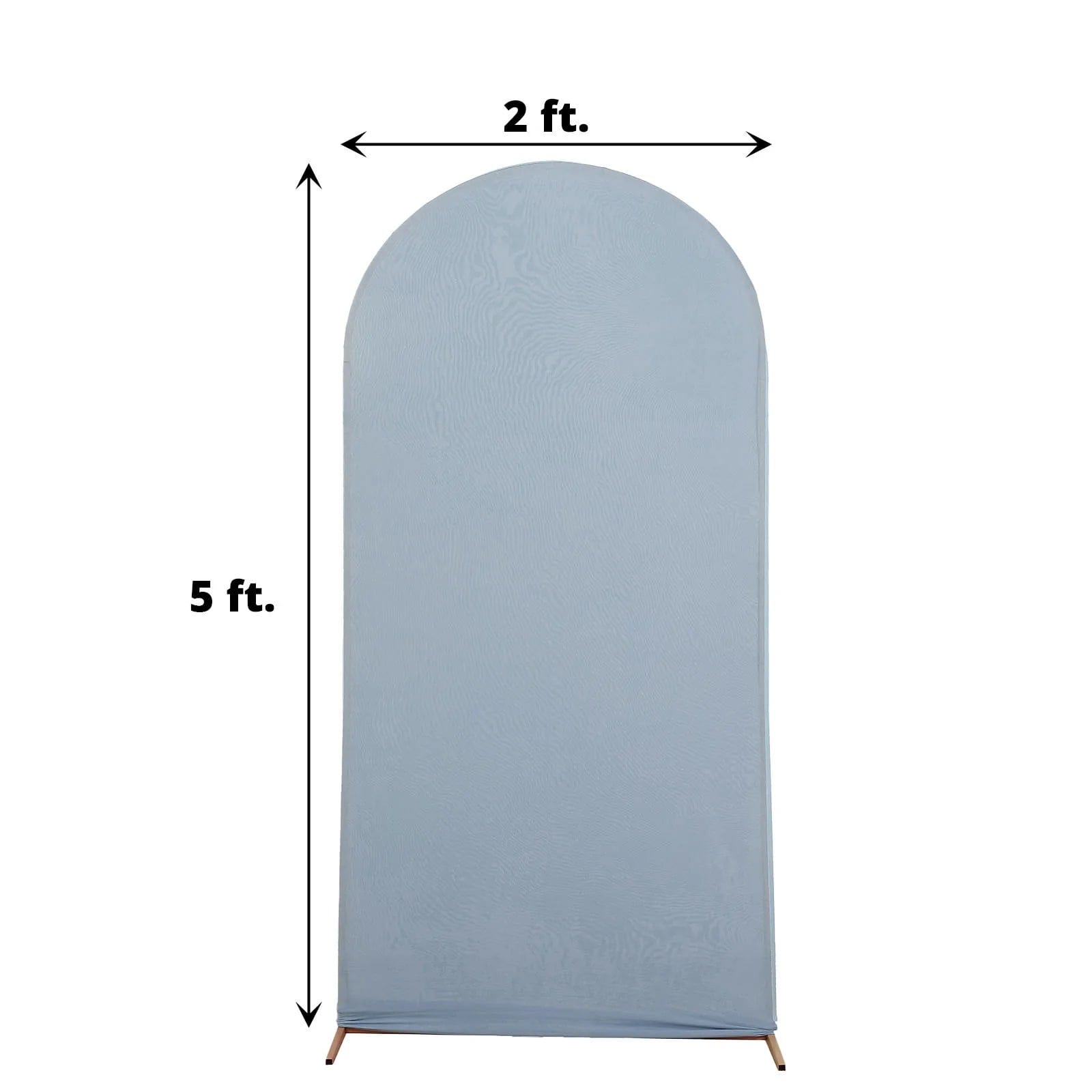 Matte Fitted Spandex Round Top Wedding Arch Backdrop Stand Cover