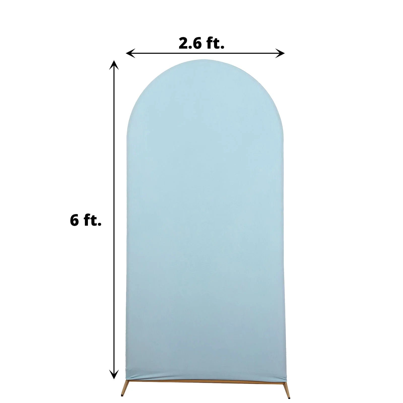 Matte Fitted Spandex Round Top Wedding Arch Backdrop Stand Cover