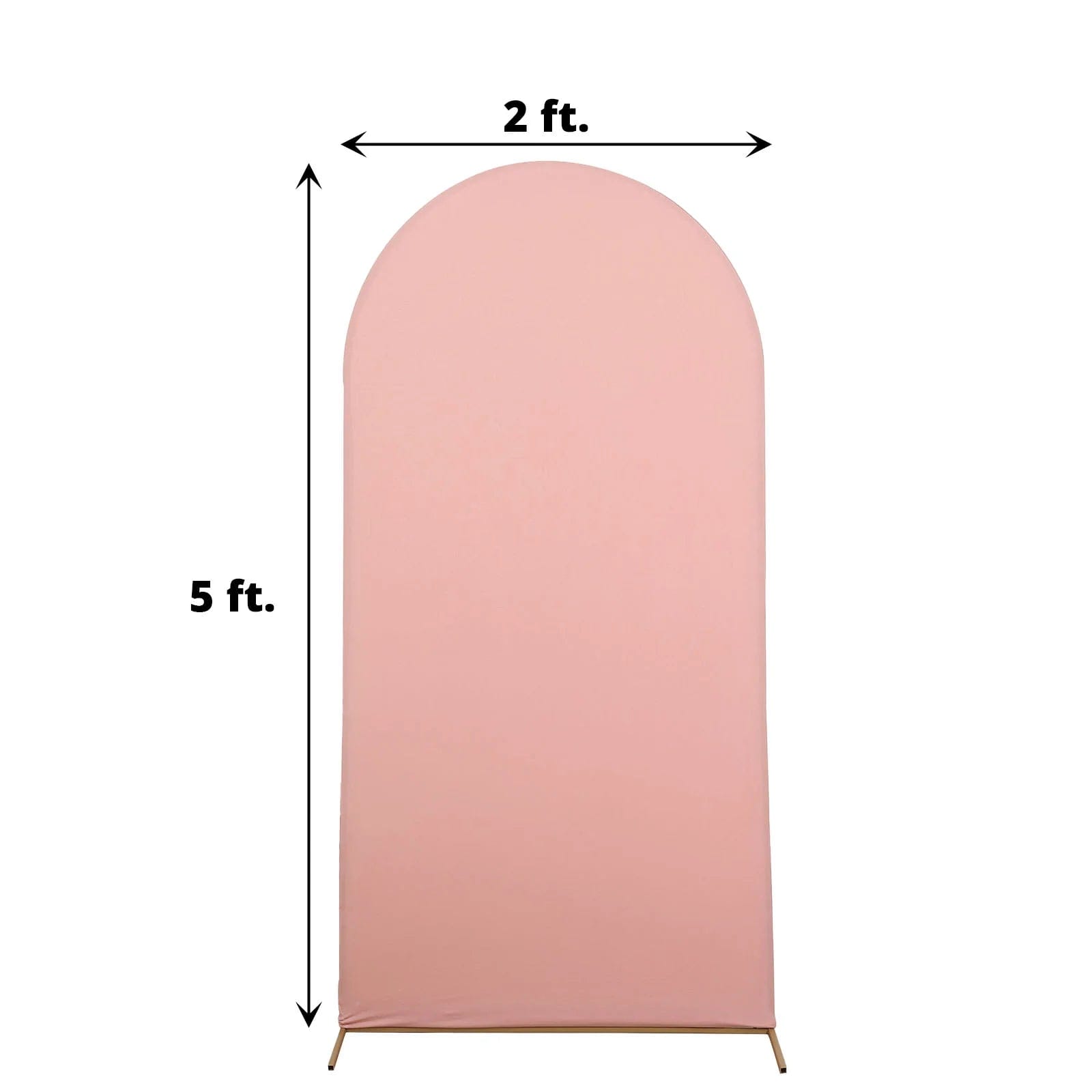 Matte Fitted Spandex Round Top Wedding Arch Backdrop Stand Cover