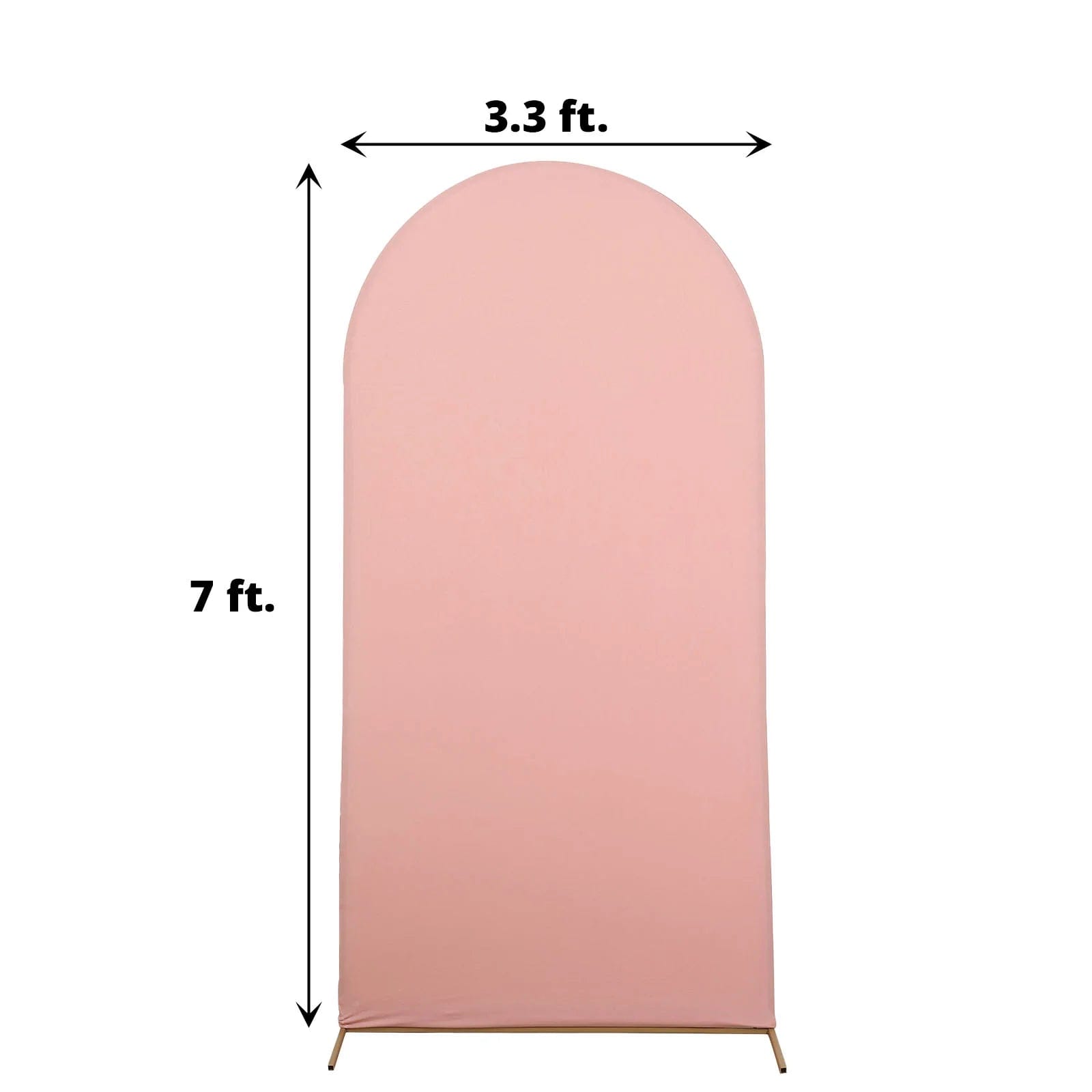 Matte Fitted Spandex Round Top Wedding Arch Backdrop Stand Cover