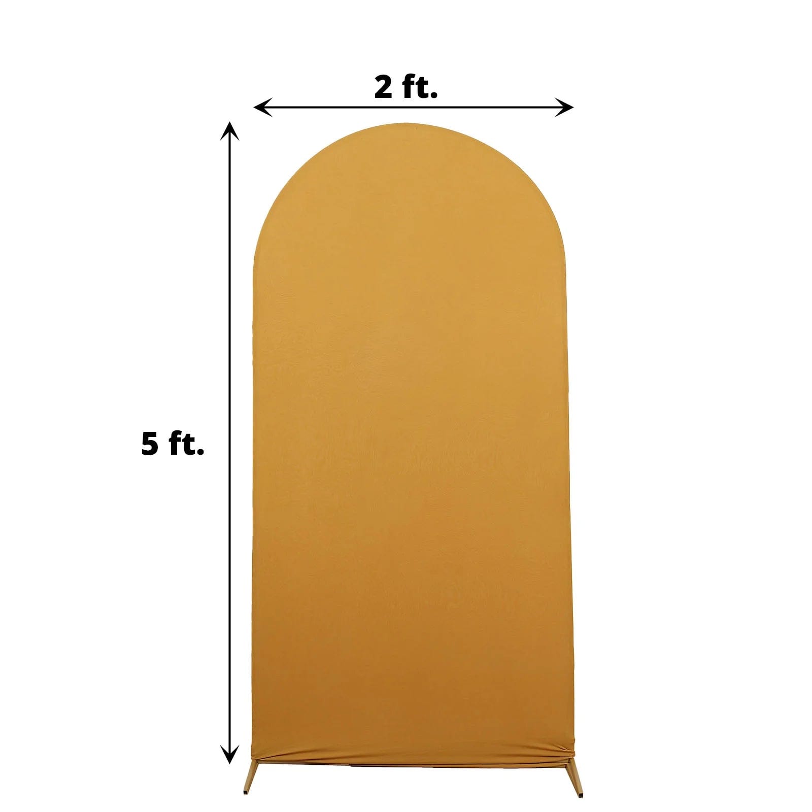 Matte Fitted Spandex Round Top Wedding Arch Backdrop Stand Cover