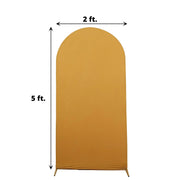 Matte Fitted Spandex Round Top Wedding Arch Backdrop Stand Cover