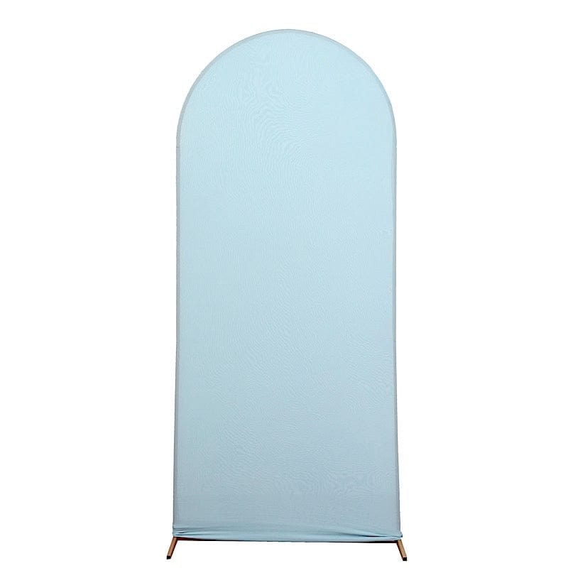 Matte Fitted Spandex Round Top Wedding Arch Backdrop Stand Cover