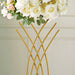 Metal Flower Display Stand Mermaid Tail Design Wedding Centerpiece - Gold