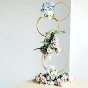 Metal Hoops Pillar Backdrop Stand