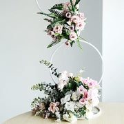 Metal Hoops Pillar Backdrop Stand