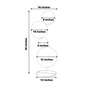 Metal Hoops Pillar Backdrop Stand