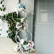Metal Hoops Pillar Backdrop Stand