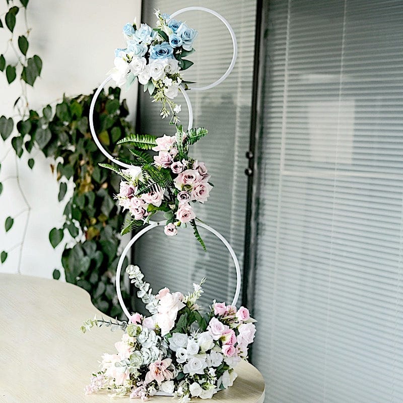 Metal Hoops Pillar Backdrop Stand