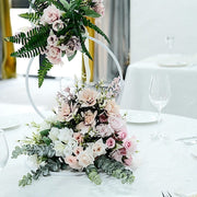 Metal Hoops Pillar Backdrop Stand