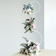 Metal Hoops Pillar Backdrop Stand